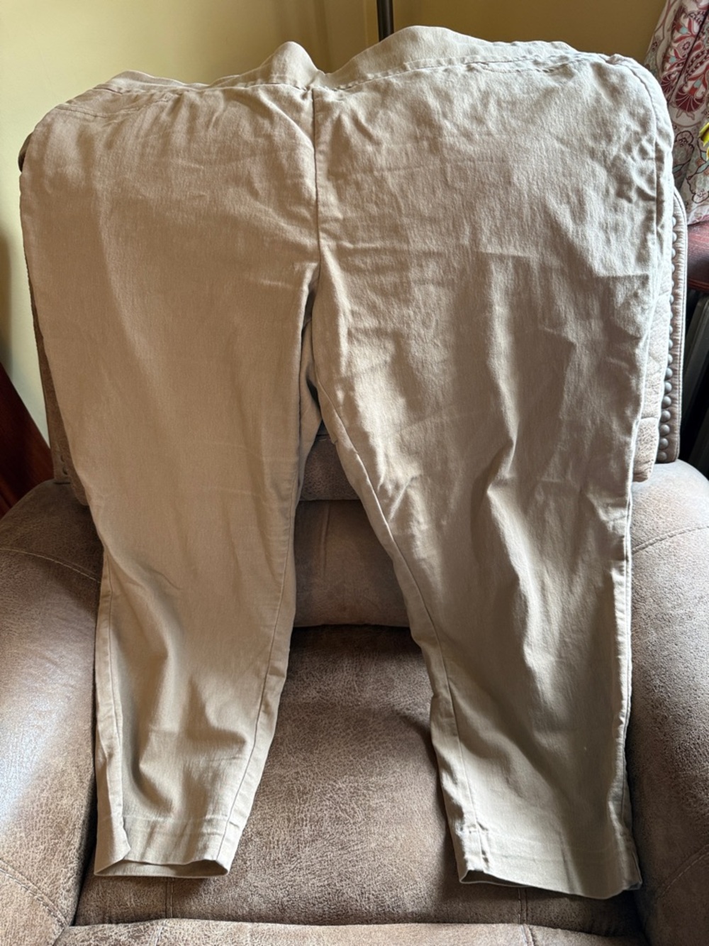 St. John's Bay Plus Size Ankle Pants in Tan